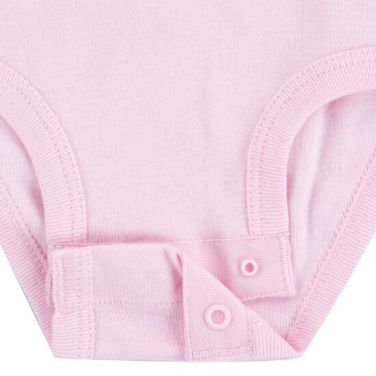 Pack de 3 Bodies Niña Zebra Rosada 6m